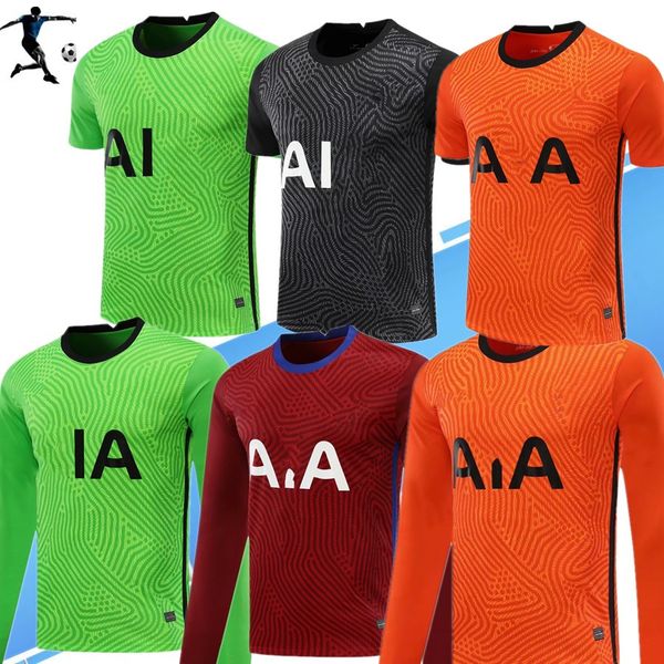 

2020 2021 bale son goalkeeper full soccer jerseys 20 21 kane llorente dele lucas football shirt, Black;yellow