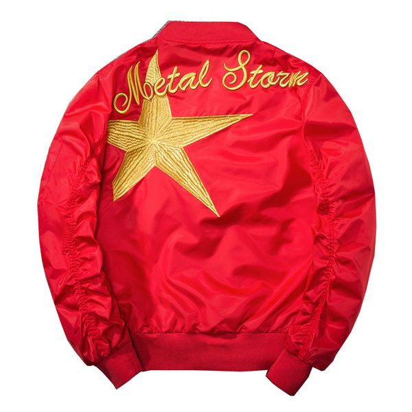 

2021 new mode of men's hip hop flight-embroidered flight young jackets couple black baseball jacket high street autumn fgqw jjz0, Black;brown