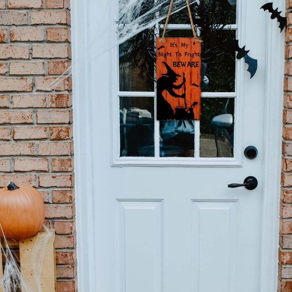 

halloween wooden hanging tag pumpkin witch happy halloween decoration for home ghost horror props for halloween party supplies wmtkar