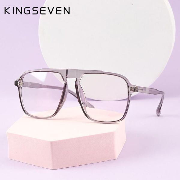 

sunglasses kingseven fashion anti blue rays radiation blocking women computer goggles anti-uv flat mirror eyeglasses glasses frame, White;black