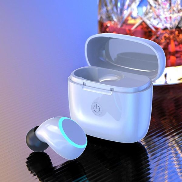 

convenient bluetooth 5.0 headset wireless waterproof sports single ear earphones mini stereo headphones earbuds charging box1