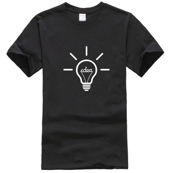 

idea light bulb line art cotton t shirt men and woman summer short sleeve designed casual tee m01069 sport hooded sweatshirt hoodie