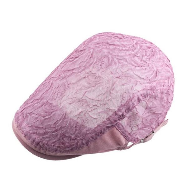 

berets summer lace floral beret for women stylish travel breathable shade hats female, Blue;gray