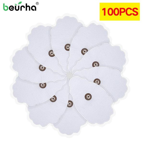 

100pcs electrode pads for tens acupuncture physiotherapy machine ems nerve muscle stimulator slimming massager patch