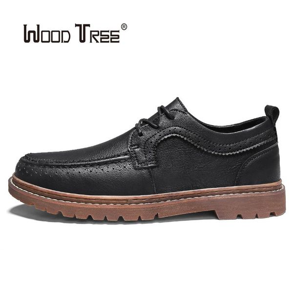 

woodtree british casual shoes men's classic retro men's slippers business driving shoes mocassin slippers men, Black