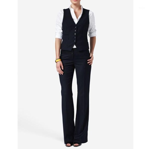 

casual and womens formal wear pantsuits women ladies formal business office suit vest+pants new arrival tuxedos1, White;black