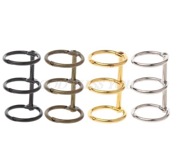 

diy metal clip 3 holes ring for notebook loose leaf sqcpmt new_dhbest