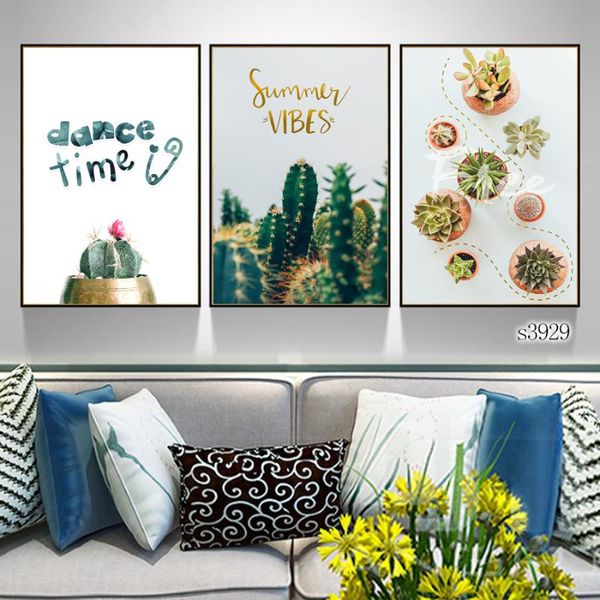 

potted, cactus, living room, home decoration, oil painting, wall, art, printing, poster, painting, green plants