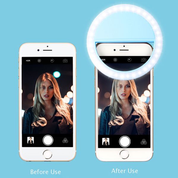 

phone led selfie ring novelty light ring clip for smartphone self beauty p camera for cell phone p beauty fill lighting