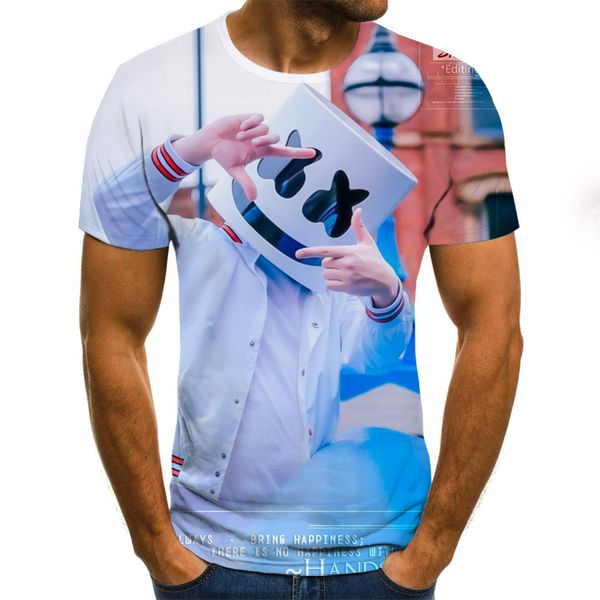 

punk style male 3d print shirts harajuku kawaii graphic men clothing