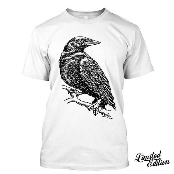 

crow raven i love birds funny t shirt tees tee shirt sport hooded sweatshirt hoodie