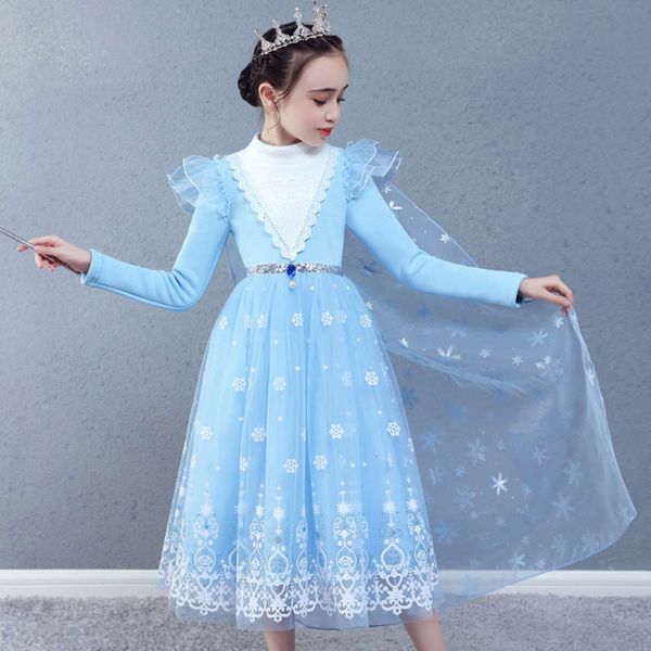 

and winter long sve snow autumn wind plush princs girls aisha children's drs, Red;yellow