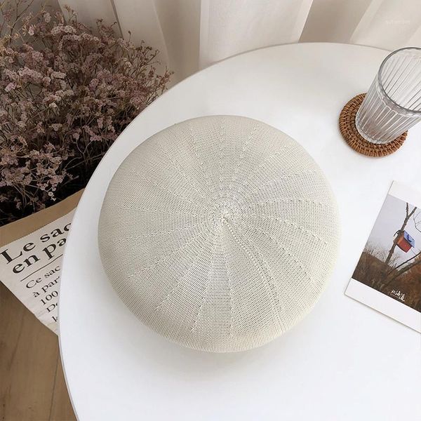 

fashion beret hat women felt beret british style girls hat lady solid color slouchy winter hats female1, Blue;gray