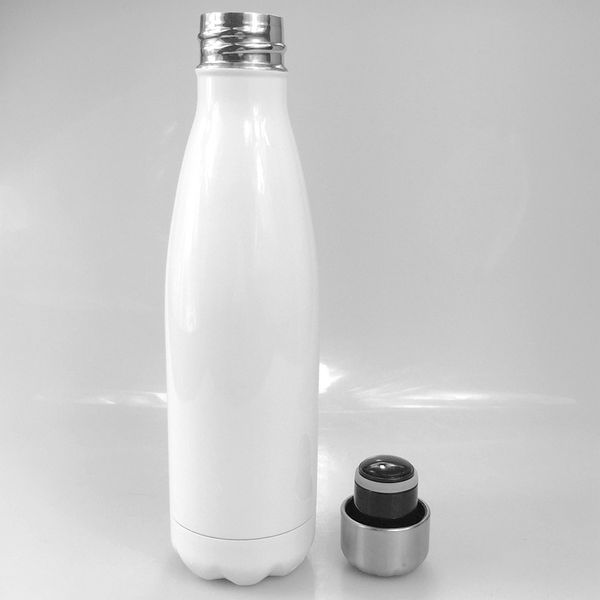 PROMOZIONE 17 once sublimazione bambini bottiglie di latte cola can bottiglia di acqua in acciaio inox fai da te tazze da viaggio all'aperto borraccia bottiglia