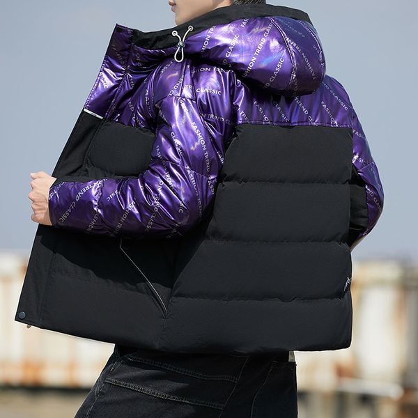 

men's winter coat work wear down cotton padded jacket, Black