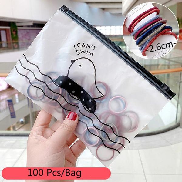 

50/100/200pcs/bag children cute candy cartoon solid elastic hair bands girls lovely srunchies rubber bands kid hair accessories q sqcdym