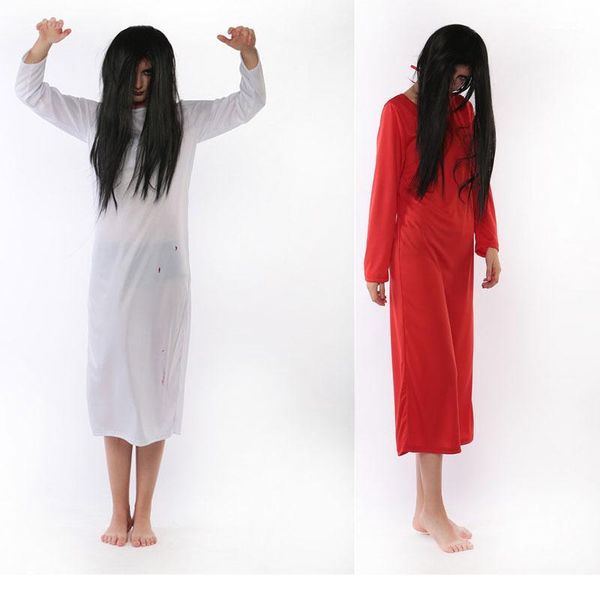 

theme costume halloween ghost robe for women scary devil vampire costumes black and red vampires fancy dress w18721, Black;red
