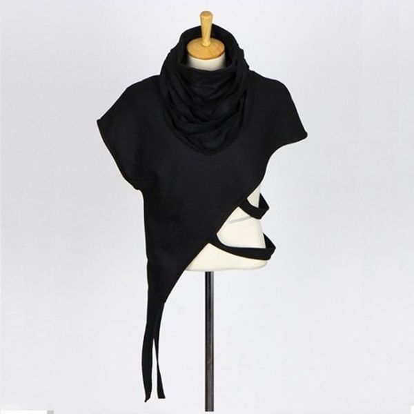 

irregular design dj singer punk rock hip hop t shirt stage costume men harajuku hiphop tees gothic street style cloak