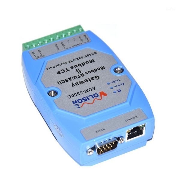 

adm-5850g industrial modbus gateway server, modbus rtu/ascii to tcp, support plc serial port1