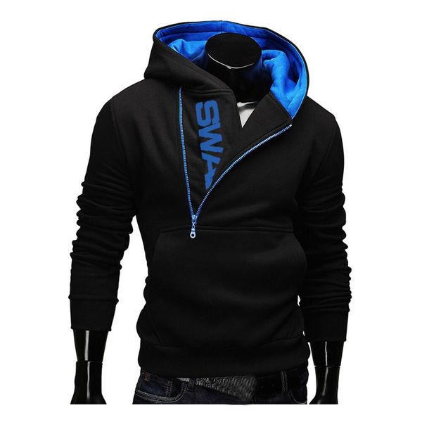 

menswear winter fashion men hoodies autumn cotton men's sweatshirt long sleeves warm sweatshirts for swag tracksuit kg-1141, Black