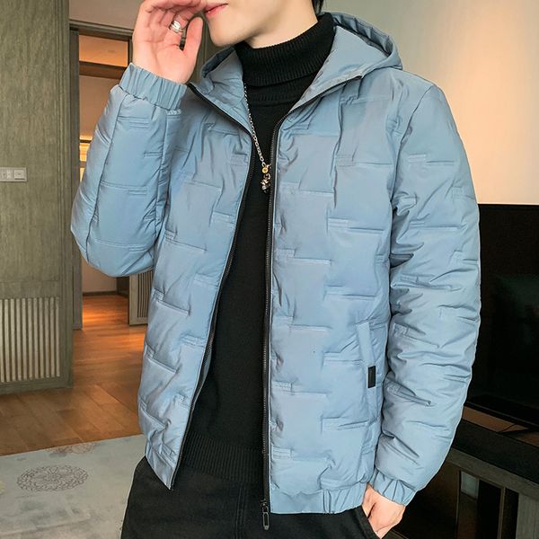 

2020 winter down men's korean trend light short handsome fashion versatile warm cotton padded jacket, Black
