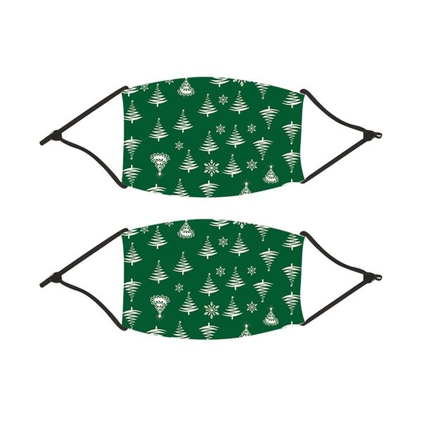 

2pc christmas kids outdoor mouth masks protective face mask for children washable reusable facemask cover mascarilla lavable wmtkpc