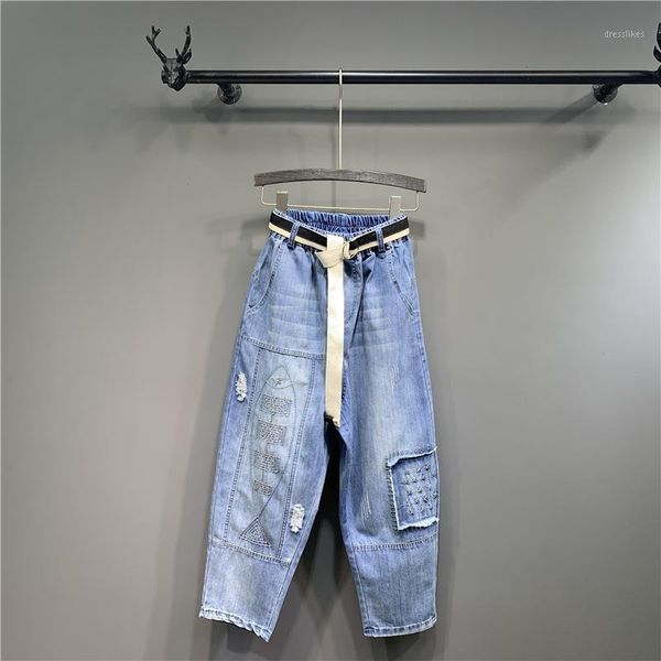 

women's jeans women's denim clothing dm0011, Blue
