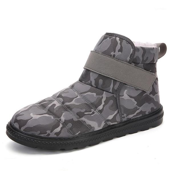 

2020 winter shoes men snow boots women warm plush camouflage buty damskie waterproof bota masculino adulto high boots for men1, Black