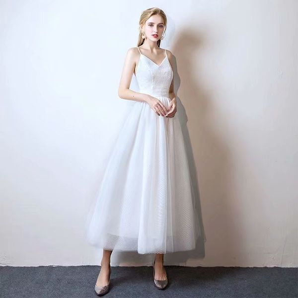 

2021 new dressed decont on v simple robe soiree bride to be 1087 mj8p, Blue;red