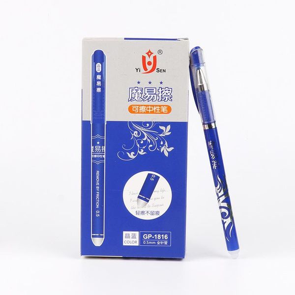 

12 pcs 0.5mm erasable pen refillable retractable gel ink ballpoint pens for writing kawaii office/school supplies stationary