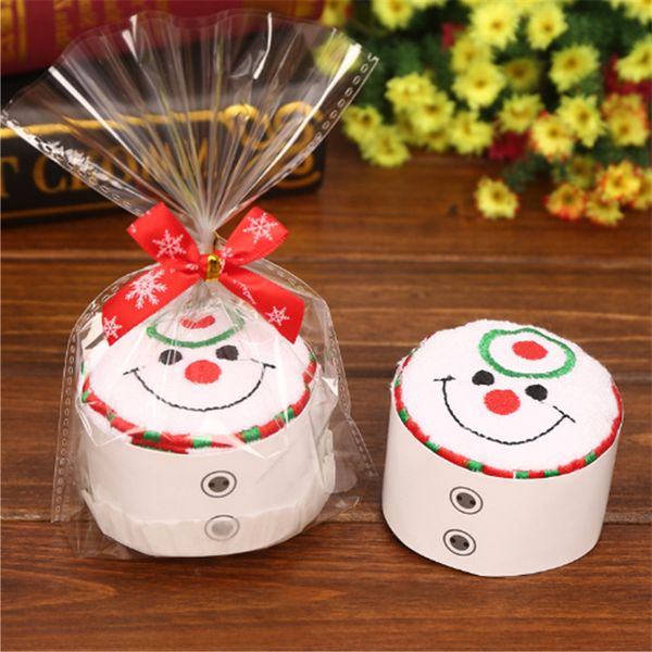 

noel 1pcs 30*30 winter santa claus cotton towels decorate new year gifts for family christmas navidad 2021 merry christmas-cnew
