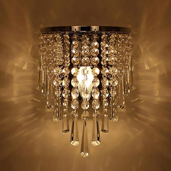 

modern crystal chandelier wall light lighting fixture 220v e14 led ceiling lights