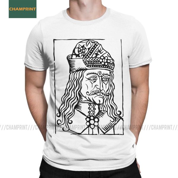 

sport men's t-shirt vlad the impaler dracula cotton tees short sleeve tepes gothic vampire horror movie t shirts o neck plus size
