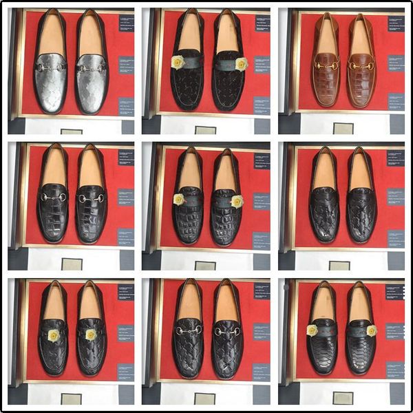 

cq7 2020 fashion italian loafers designer dress shoes men loafers patent leather oxford shoes for men formal mariage wedding shoes trendy 11, Black