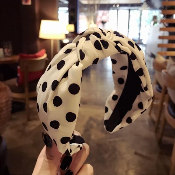 

fashion wave point cross twist wide headband turban stretchy hair bands women girls sweet knotted hair hoop hair accessories q bbydig