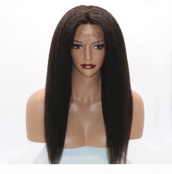 

kinky straight 360 lace frontal wigs 130% density full lace human hair wigs for black women brazilian hair italian yaki lace front wigs
