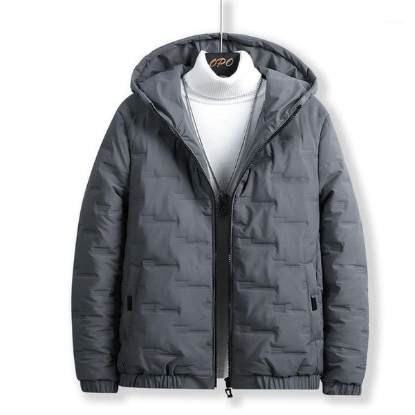 

men's down & parkas zity winter parka men windbreak warm windproof coats male hooded outwear men's fashion casual slim fit brand j, Black