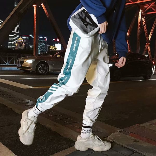 

ins супер огнь улица сыпучие мальчики и девочки осени случайных случайных штаны pantssports брюки спортивного pantsbf хоп хип-хоп хип bp2t2, Blue