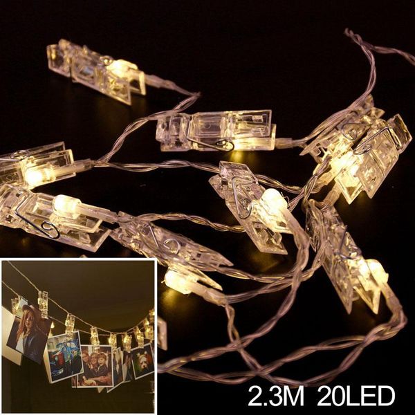 

fairy string photo clip light led рождественские украшения для домашней гирлянды кулон-кулон елочный декор 2020 навидад орнамент рождество j