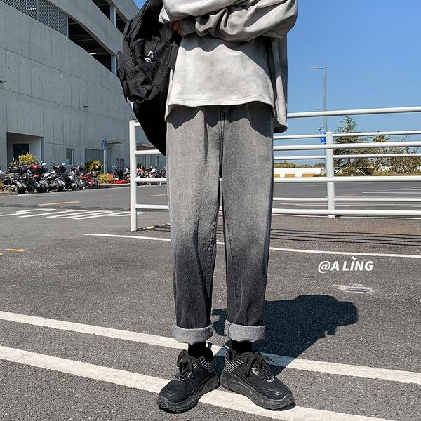 

men's jeans justar autumn fashion gradient relaxed, Blue