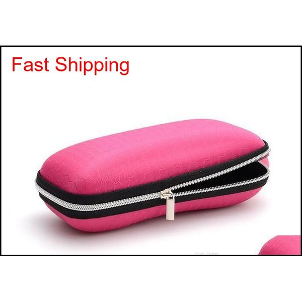 

high quailty 4 color pressure-proof sunglasses case zipper crush resistance small sunglasses protection box qylxcm dh_seller2010