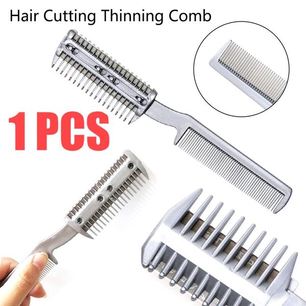 

1pcs pro barber tools hair razor comb hair cutting thinning comb device trimmer hair brush hairdressing comb styling tools