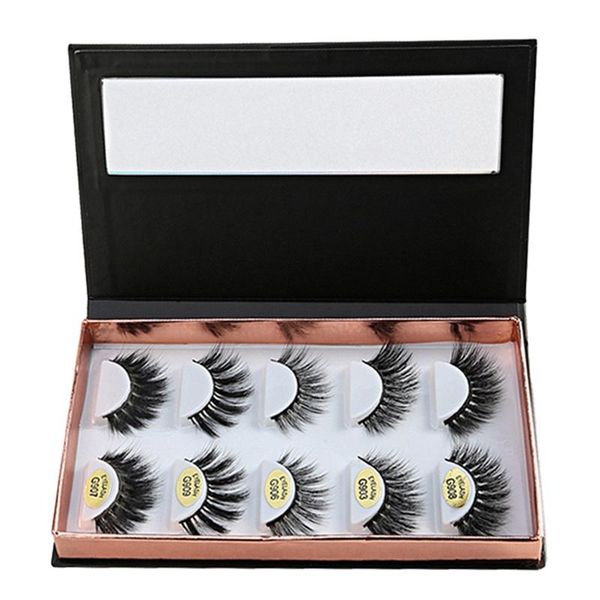 

false eyelash plastic storage box case makeup cosmetic case for 5 pcs eyelash