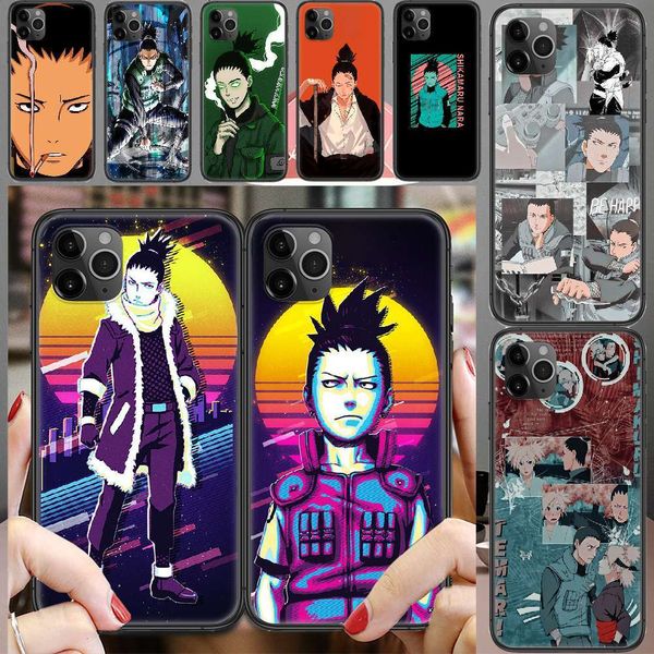 

nara shikamaru case is waterproof for vip 5 5s se 26 6s 7 8 12 mini plus x xs x xr 11 pro max black art