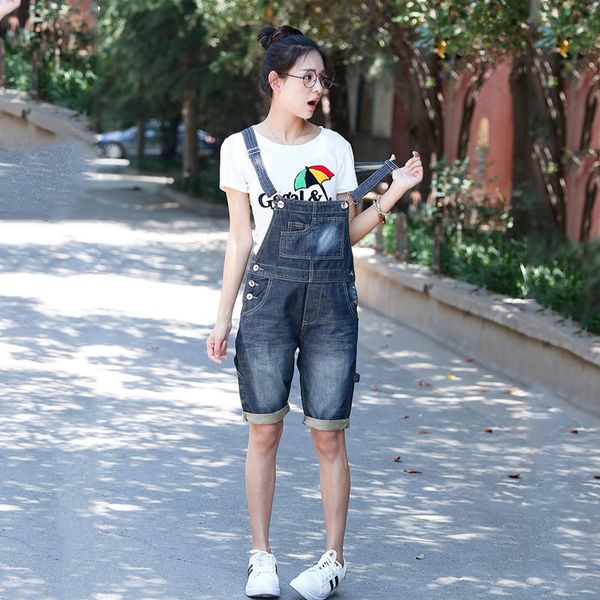 

2020 new female suspending jeans five thin section big multi-piece overalls size xs-4xl tp8n, Black;white