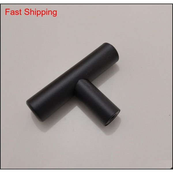 

cabinet handles matte black t bar drawer pull single hole dresser knobs round tube 1/2 inch diameter cupboard door qyldsm bde_luck