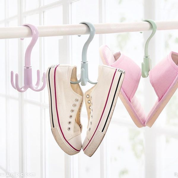 

hooks & rails four-claw storage hook plastic cabinet balcony multifunctional rotating scarf key shower curtain kitchen bathroom gadgets1