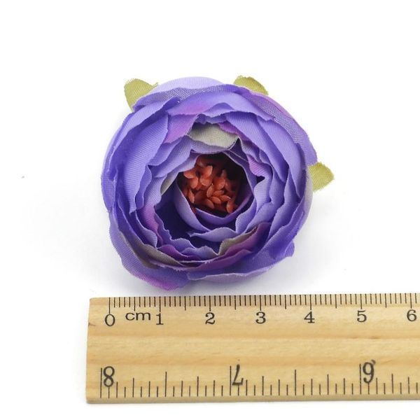

5pcs 4cm mini silk rose bud artificial scrapbooking flower head for wedding decoration diy wreath gift craft flower acc bbyhmv