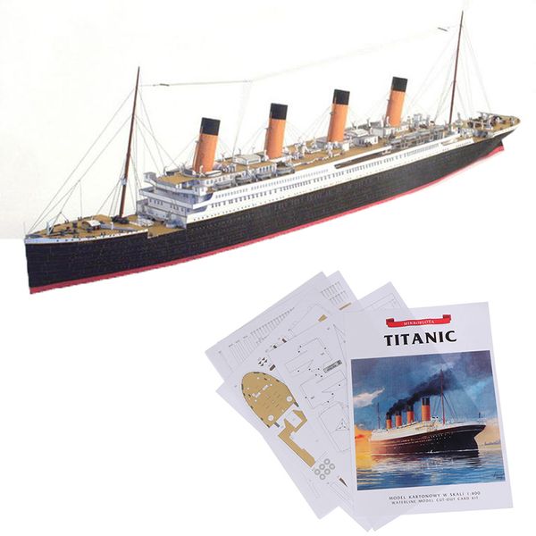 

1:400 diy handcraft titanic ship 3d paper model sets toys for children kids new