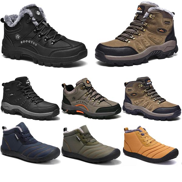 

2021 new winter leisure sport cotton shoes mens women platform warm and velvet padded snow outdoor lightweight high sneaker size 39-45